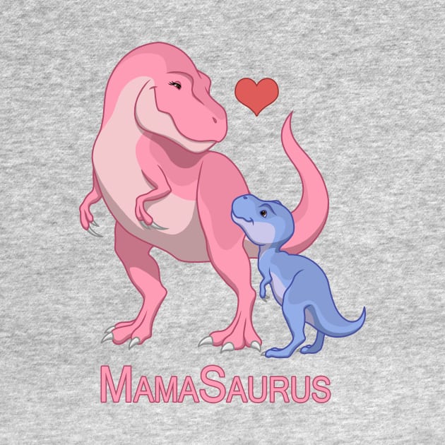 Mamasaurus Mommy & Baby Boy T-Rex Dinosaurs by csforest